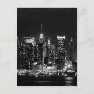 New York City Night Postcard