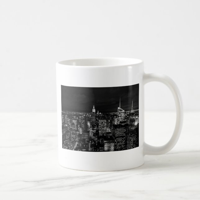 New York City Night Skyline Coffee Mug (Right)
