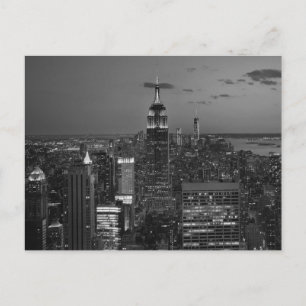 New York City night skyline Postcard