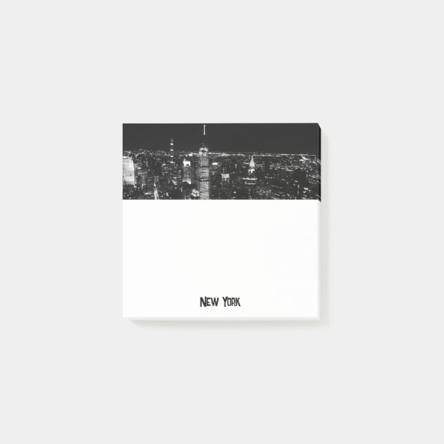 New York City Night Skyline Square Post-it Notes (Front)