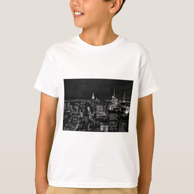New York City Night Skyline T-Shirt (Front)