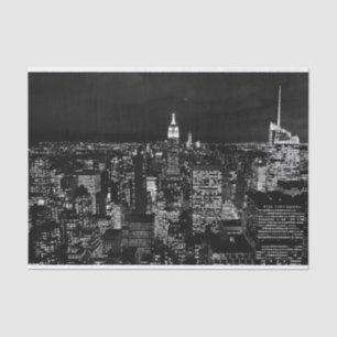 New York City night skyline Tissue Paper