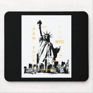 New York City Ny Nyc Statue Of Liberty _1 Mouse Mat