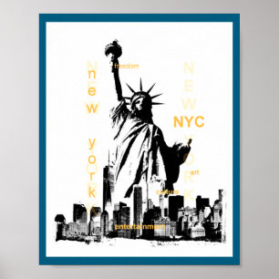 New York City Ny Nyc Statue Of Liberty _1 Poster