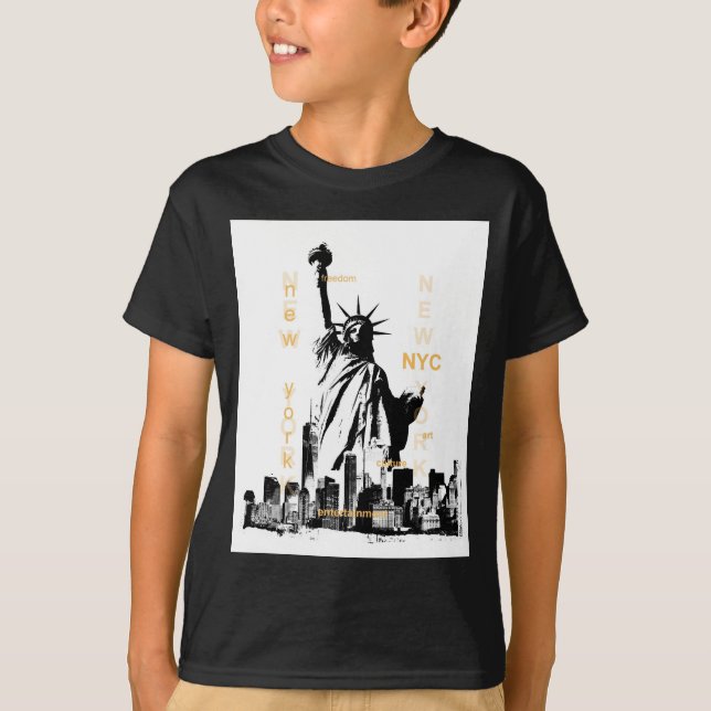 New York City Ny Nyc Statue of Liberty T-Shirt (Front)