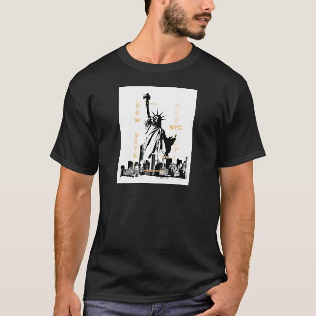 New York City Ny Nyc Statue of Liberty T-Shirt (Front)