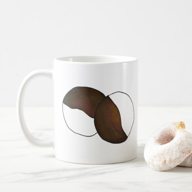 New York City NYC Black and White Cookie Foodie Coffee Mug (With Donut)