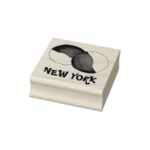 New York City NYC Black and White Cookie Stamp