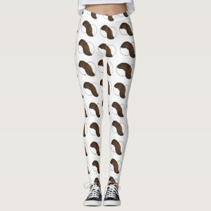 New York City NYC Black and White Cookies Cookie Leggings
