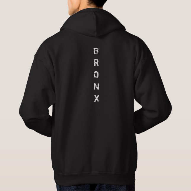 New York City Nyc Bronx Classic Look Retro Basic Hoodie (Back)