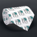 New York City NYC Brooklyn Bridge Hanukkah Holiday Tie<br><div class="desc">Tie features an original illustration of New York City's Brooklyn Bridge,  wrapped in a blue bow. Great for anyone who loves NYC!

This design is also available on other products. Don't see what you're looking for? Need help with customisation? Contact Rebecca to have something designed just for you.</div>