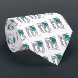 New York City NYC Brooklyn Bridge Hanukkah Holiday Tie<br><div class="desc">Tie features an original illustration of New York City's Brooklyn Bridge,  wrapped in a blue bow. Great for anyone who loves NYC!

This design is also available on other products. Don't see what you're looking for? Need help with customisation? Contact Rebecca to have something designed just for you.</div>