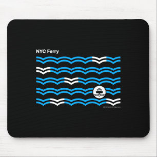 New York City Nyc Ferry Waves Swea Mouse Mat