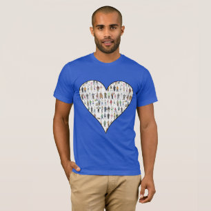 New York City NYC Five Boroughs Heart People T-Shirt