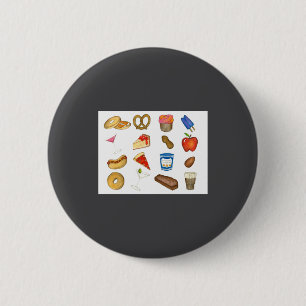 New York City Nyc Foods Zza Bagel Steak _1  6 Cm Round Badge