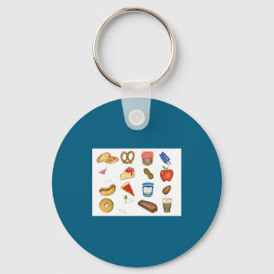 New York City Nyc Foods Zza Bagel Steak Key Ring