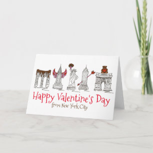New York City NYC Happy Valentine's Day Card