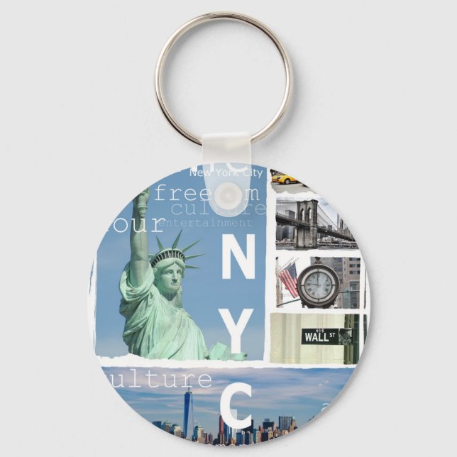 New York City Nyc Key Ring (Front)