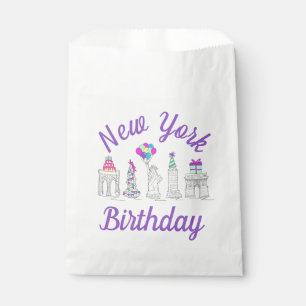 New York City NYC Landmarks Birthday Party Favour Bags