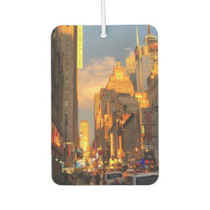 New York City NYC Midtown Manhattan Sunset Car Air Freshener