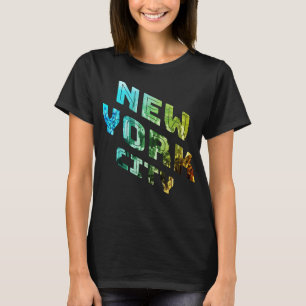 New York City NYC Skyline Downtown Manhattan Metro T-Shirt
