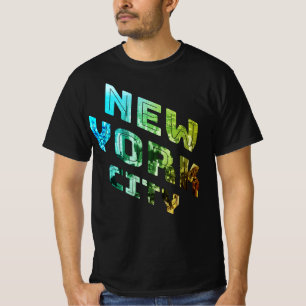 New York City NYC Skyline Downtown Manhattan Metro T-Shirt