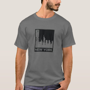 New York City NYC Skyline Retro 70S 80S Sunset Str T-Shirt
