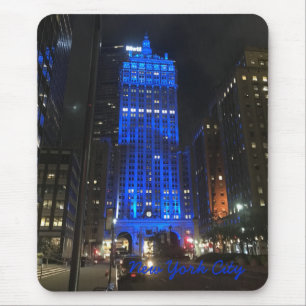 New York City NYC Skyscraper Architecture Night Mouse Mat
