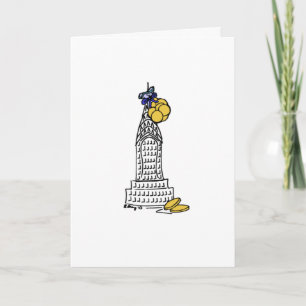 New York City NYC Skyscraper Hanukkah Gelt Holiday Card