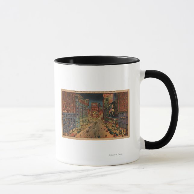 New York City, NYNight View of Times Square Mug (Right)
