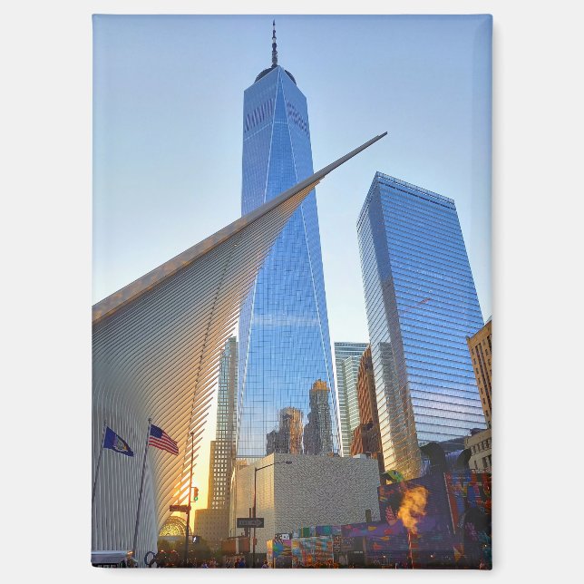 New York City - One World Trade Center and Oculus Magnet (Front)
