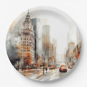 New York City Paper Plate
