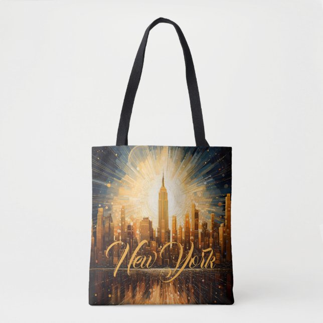 New York City pattern bag is a stylish accessory (Front)