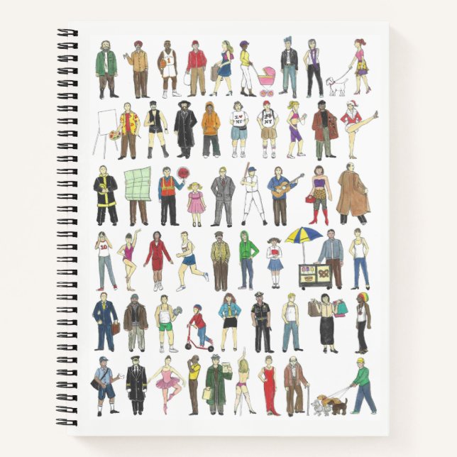 New York City People NYC Citizens Humans Neighbour Notebook (Front)