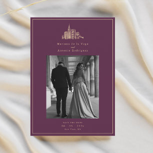 New York City Photo Wedding Save the Date Card