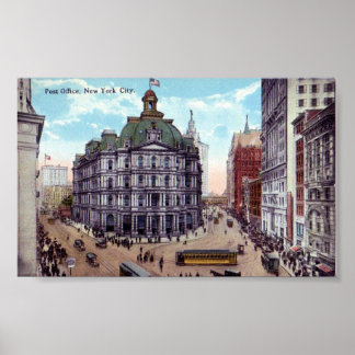 New York City, Post Office Poster