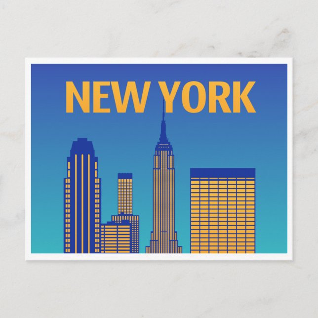 NEW YORK CITY POSTCARD (Front)