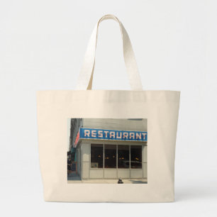 New York City Restaurant - Manhattan Large Tote Bag