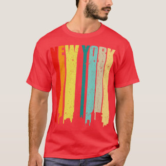 New York City Retro Skyline Gift T-Shirt