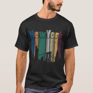 New York City Retro Skyline Graphic T-Shirt