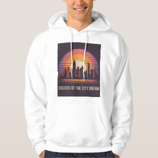 New York City Retro Sunset Hoodie