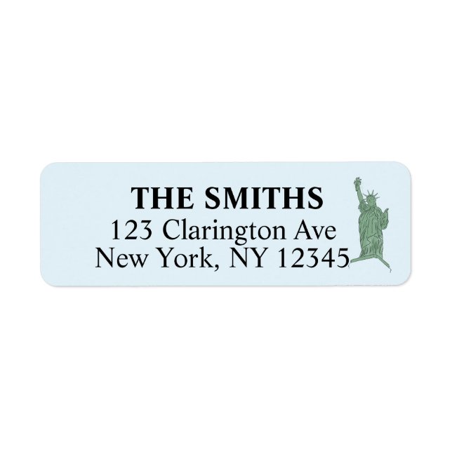 New York City Return Address Labels  (Front)