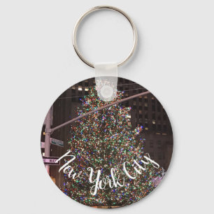 New York City Rockefeller Centre Christmas Tree Key Ring