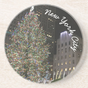 New York City Rockefeller Centre Christmas Tree NY Coaster