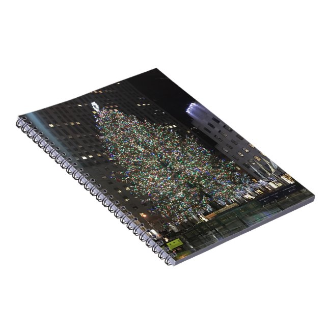 New York City Rockefeller Centre Christmas Tree NY Notebook (Right Side)