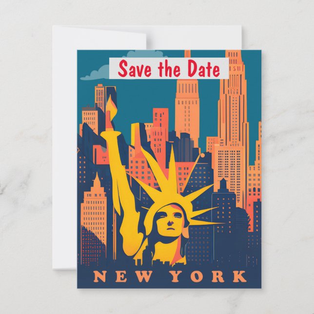 New York City, Save The Date (Front)