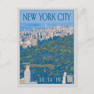 New York City   Save the Date Announcement Postcard