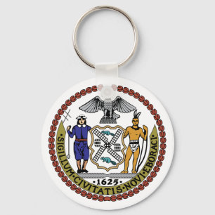 New York City Seal Key Ring