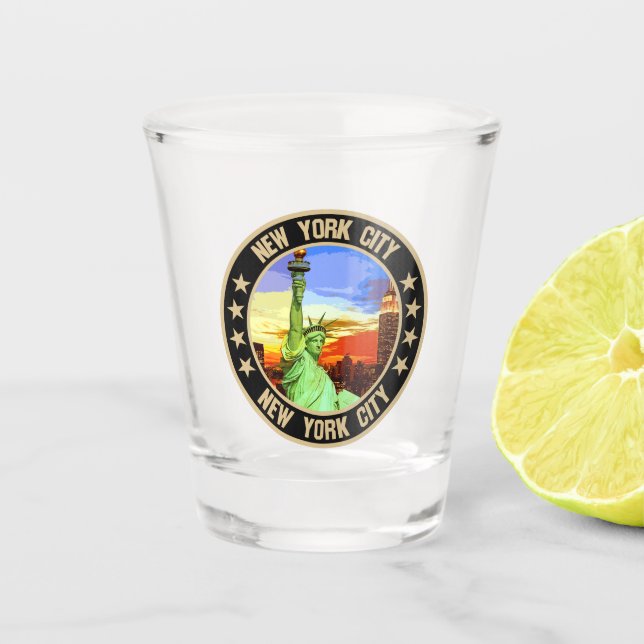 New York City                                      Shot Glass (Front)