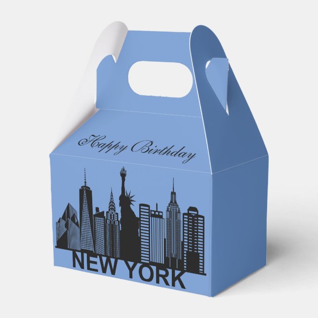 New York city silhouette Favour Box (Front Side)
